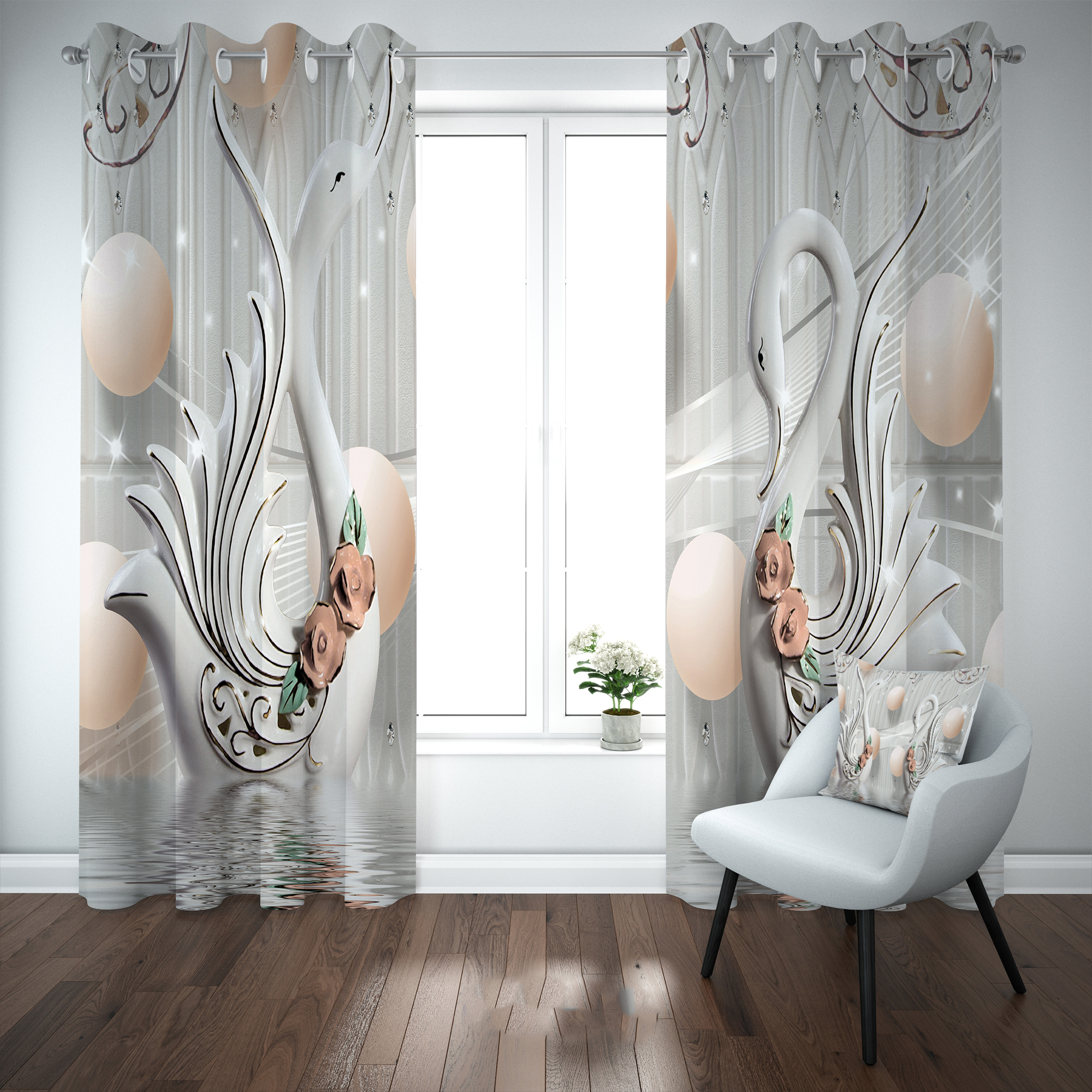 پرده مدل b2558 سایز 140×280 سانتی متر