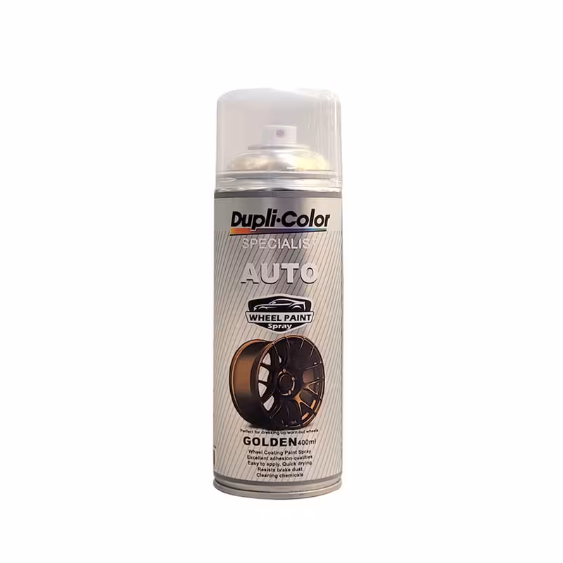 اسپری رنگ رینگ طلایی دوپلی کالر مدل wheel paint حجم 400 میلی لیتر
