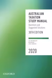 خرید و دانلود نسخه کامل کتاب Australian Taxation Study Manual 2020 (30th Edition) -   pdf