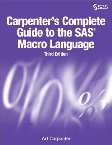 خرید و دانلود نسخه کامل کتاب Carpenter’s Complete Guide to the SAS Macro Language