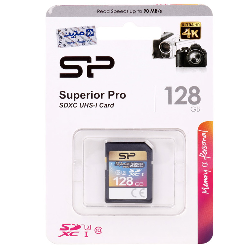 رم اس دی 128 گیگ سیلیکون پاور Silicon Power Superior Pro U3 C10 90MB/s