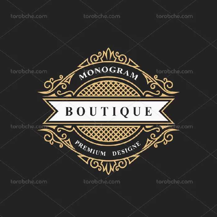 وکتور لوگو سنتی طلایی | گرافیک با طعم تربچه