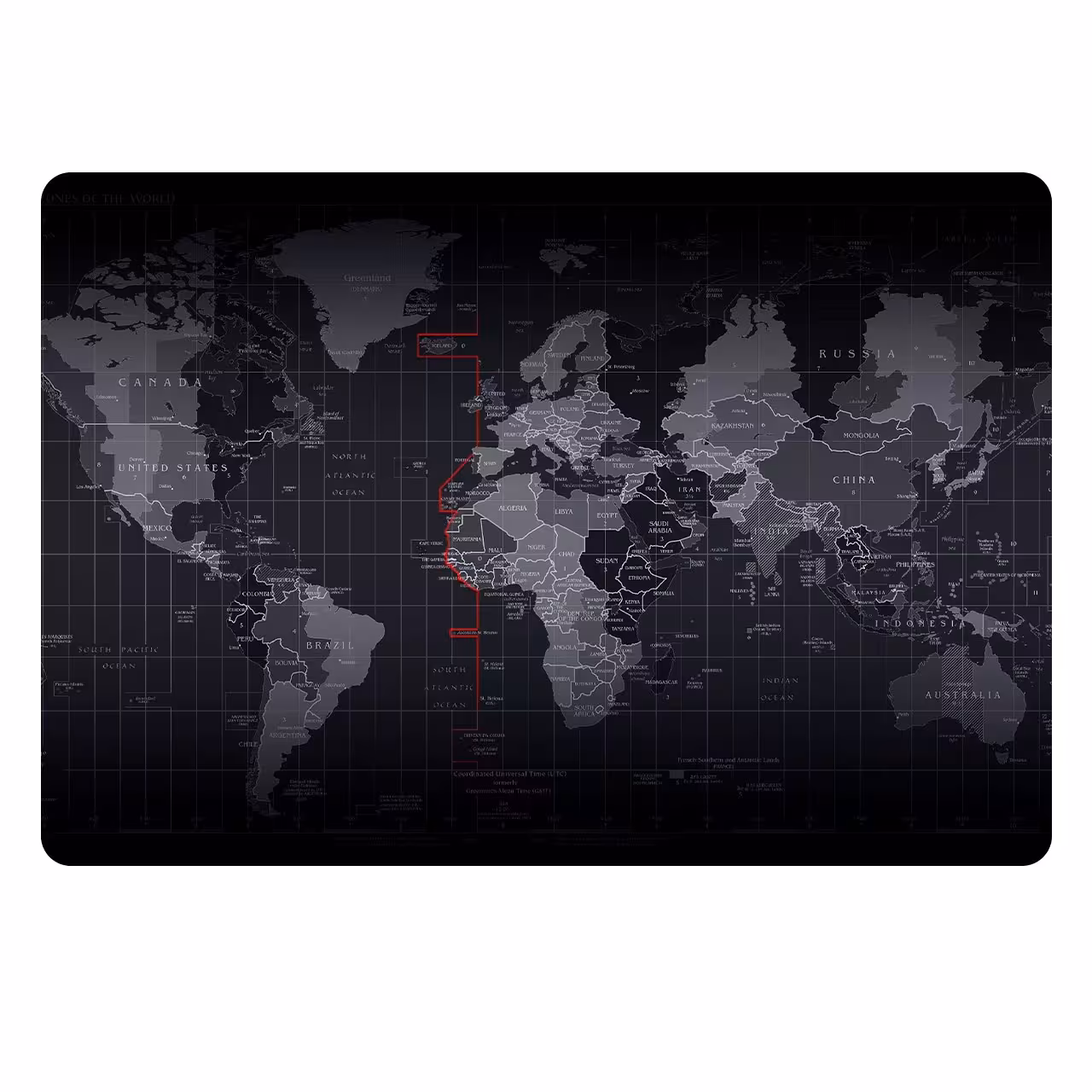 ماوس پد طرح نقشه جهان مدل MP1018