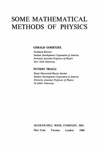 خرید و دانلود نسخه کامل کتاب Some mathematical methods of physics