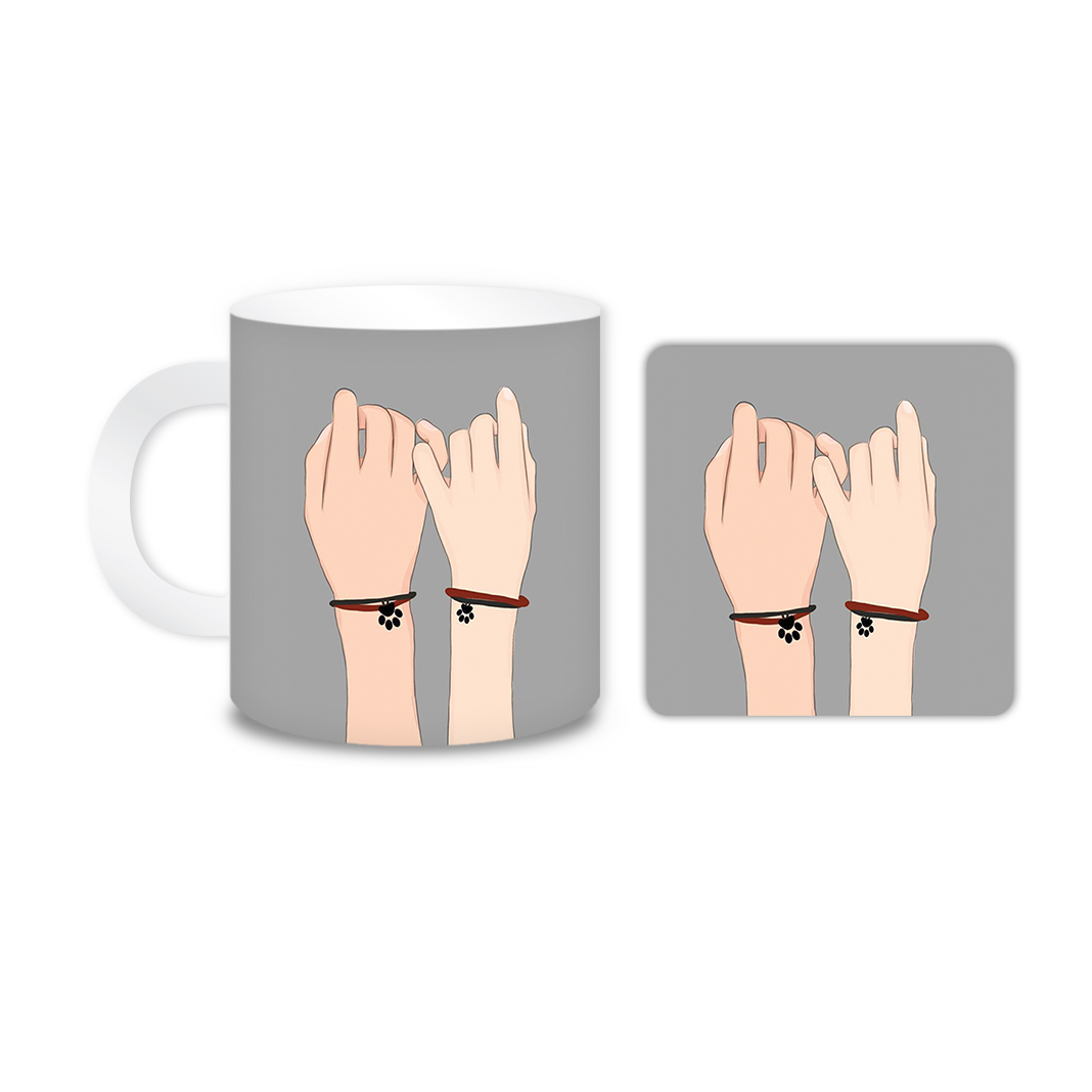 ماگ مدل دست کد 1917 به همراه زیر لیوانی