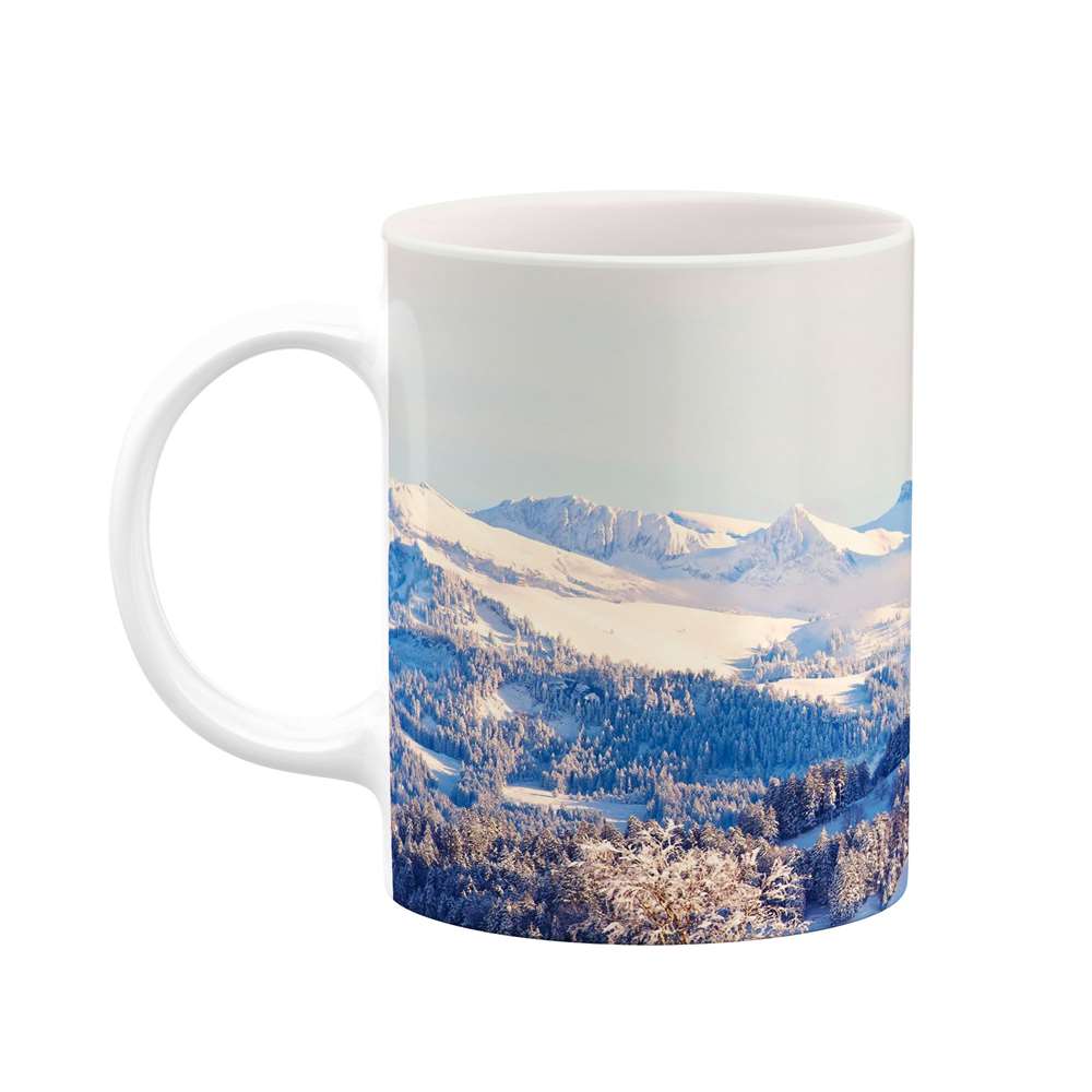 ماگ کاکتی طرح منظره برفی مدل mgs15080