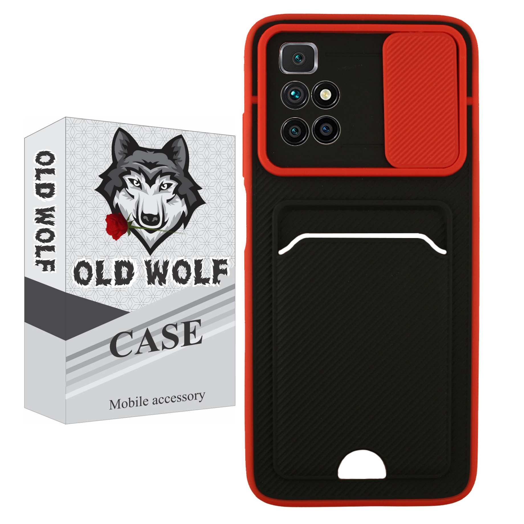کاور اولد ولف مدل KJK-RM10Prime مناسب برای گوشی موبایل شیائومی Redmi 10 Prime 