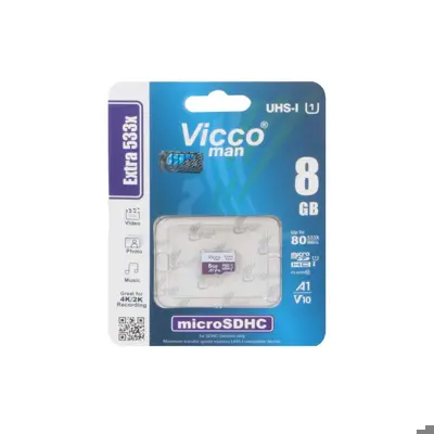 کارت حافظه microSDHC ویکو من مدل Extre 533X کلاس 10 استاندارد UHS-I U1 سرعت80MBpsظرفیت 8 گیگابایت
