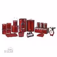 سرویس آشپزخانه 23 پارچه استیل قرمز بهازکالا 16280029