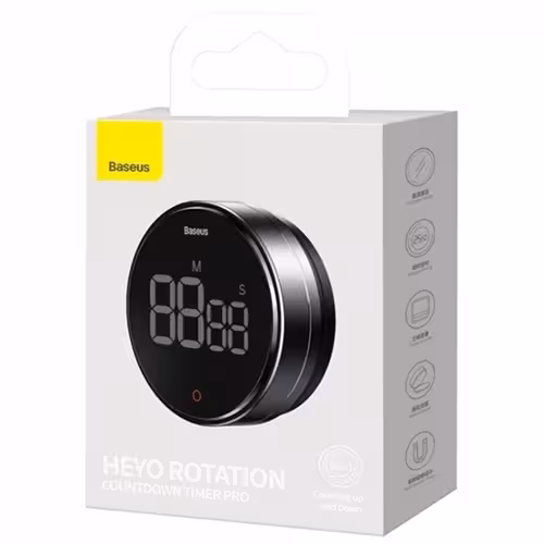 تایمر زنگ دار بیسوس Baseus Heyo Rotation Countdown Timer Pro YGH-5237 FMDS000013