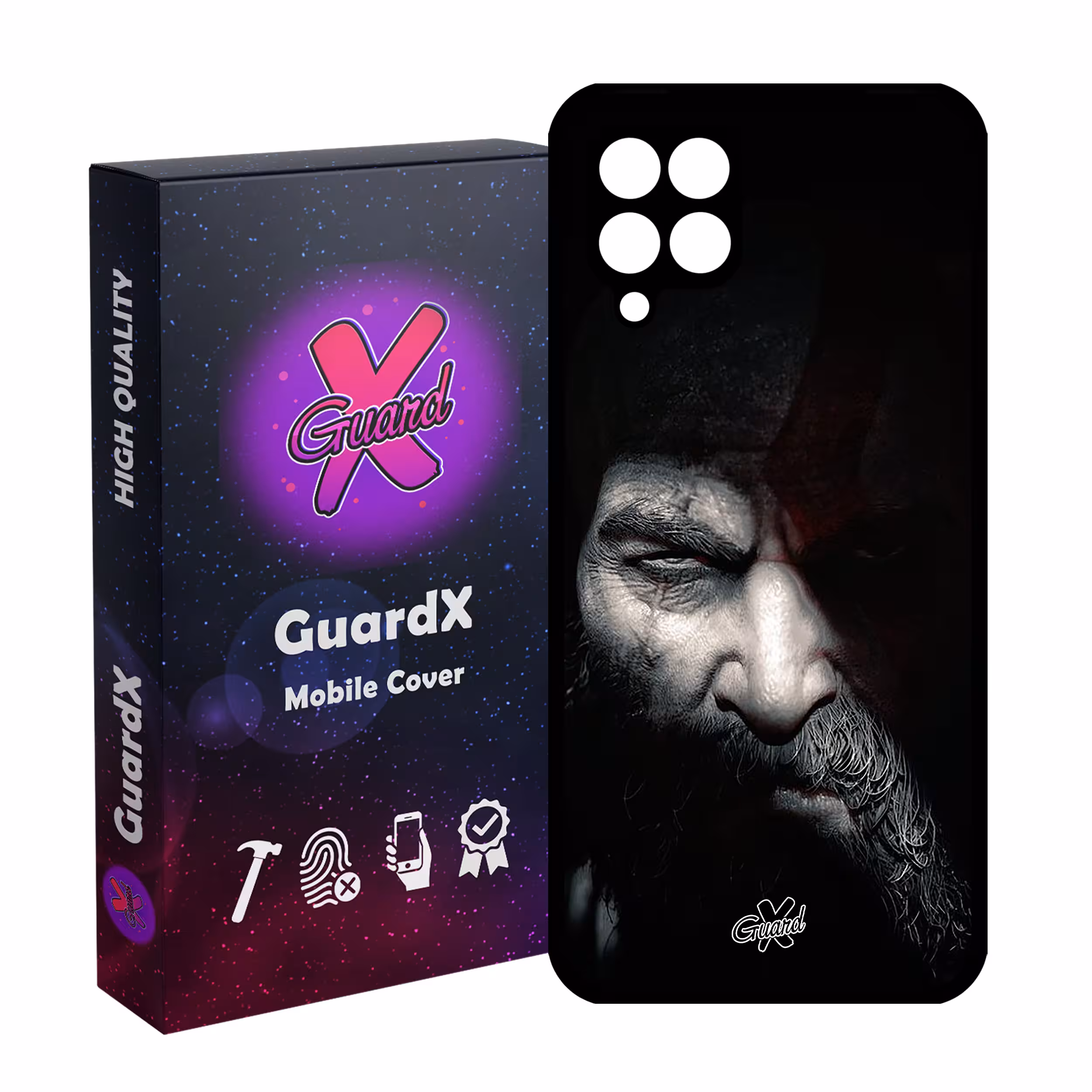 کاور گارد ایکس طرح God of War مدل Glass10418 مناسب برای گوشی موبایل سامسونگ Galaxy A12/M12/F12