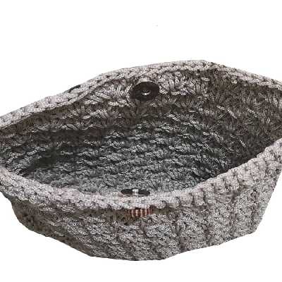 کیف بافتنی طرح شکوفه