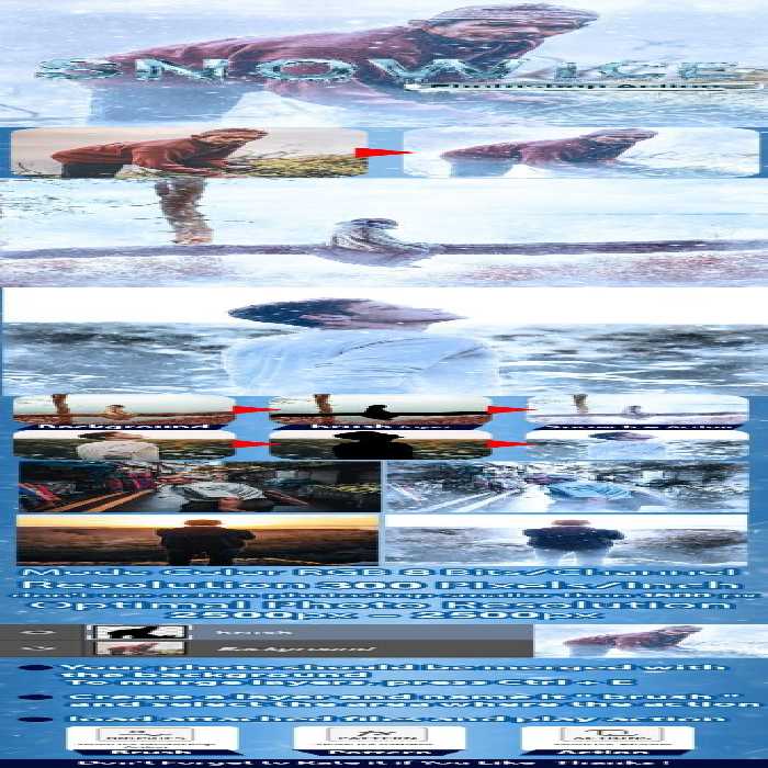 دانلود Snow Ice Photoshop Action – اکشن فتوشاپ یخ و برف