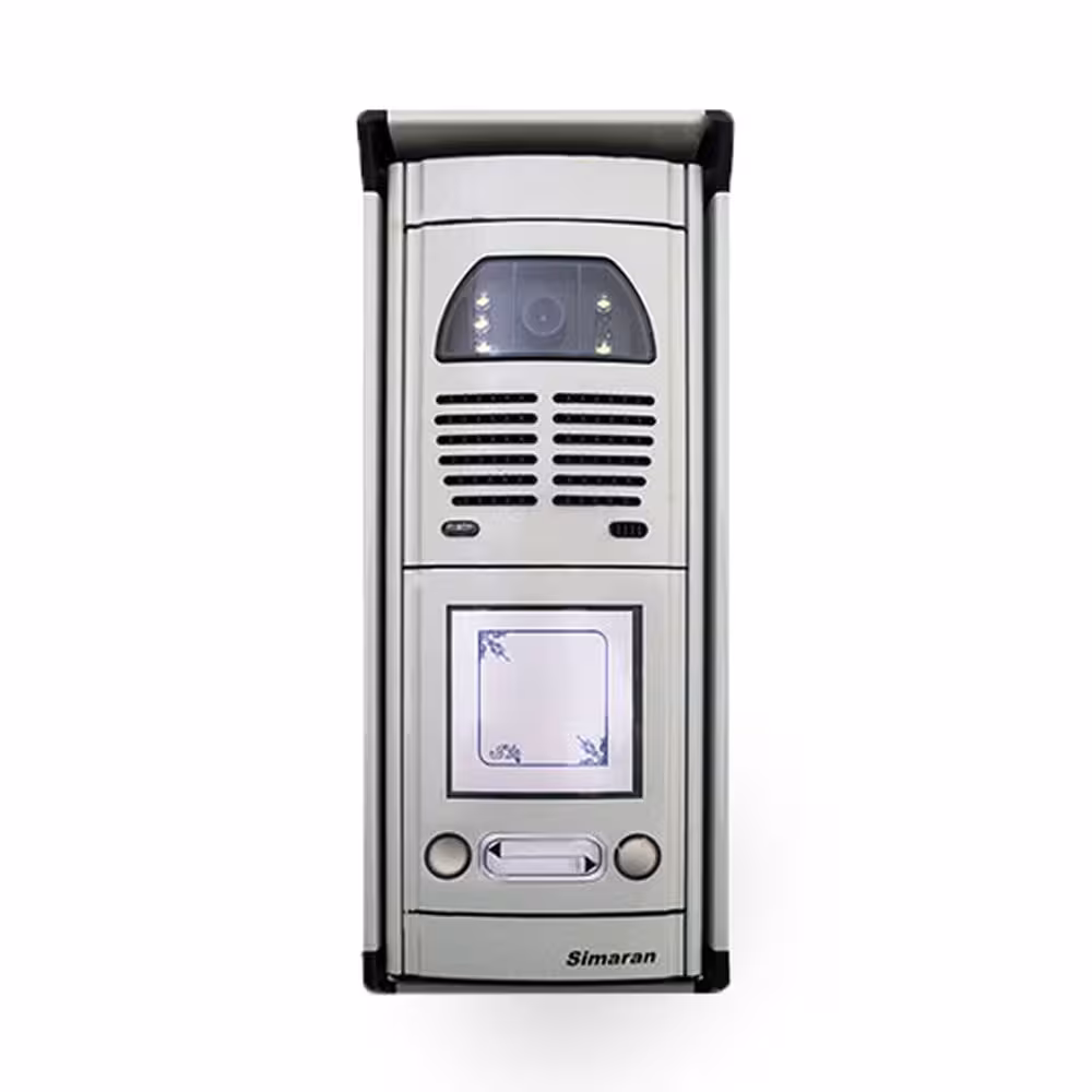 پنل آیفون تصویری 2 واحدی کارتی سیماران مدل فوژان VFC2D-N