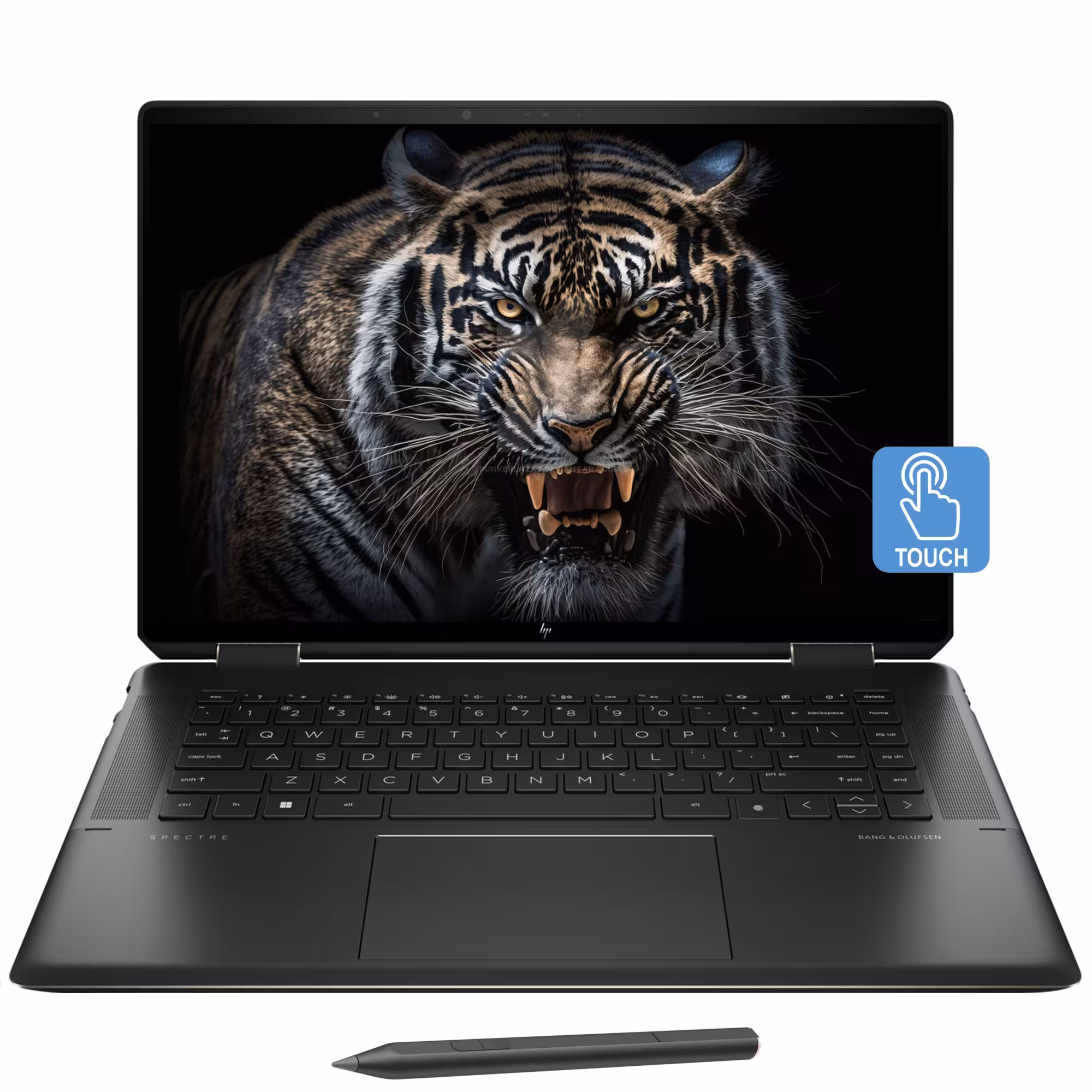 لپ تاپ لمسی و چرخشی (X360) 16 اینچی اچ پی مدل Spectre X360 16t F2013dx با پردازنده Core i7 13700H، رم 16GB، حافظه 2TB SSD و گرافیک Intel Iris Xe.