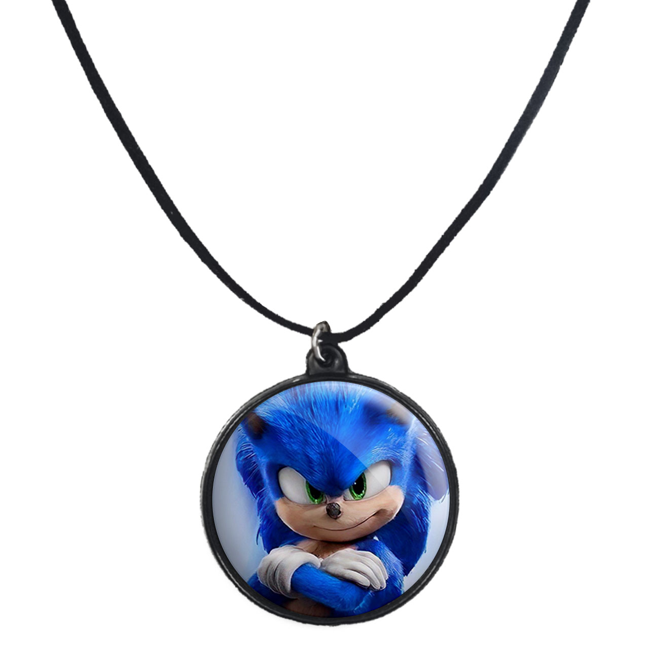 گردنبند پرمانه طرح سونیک کد pmb.14934 مدل دو طرفه