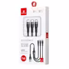 کابل تبدیل USB به MicroUSB/USB-C/لایتنینگ بیبوشی مدل A17 طول 1.2 متر