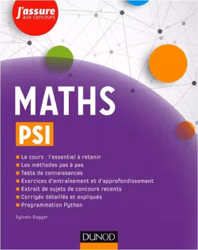 خرید و دانلود نسخه کامل کتاب Maths PSI