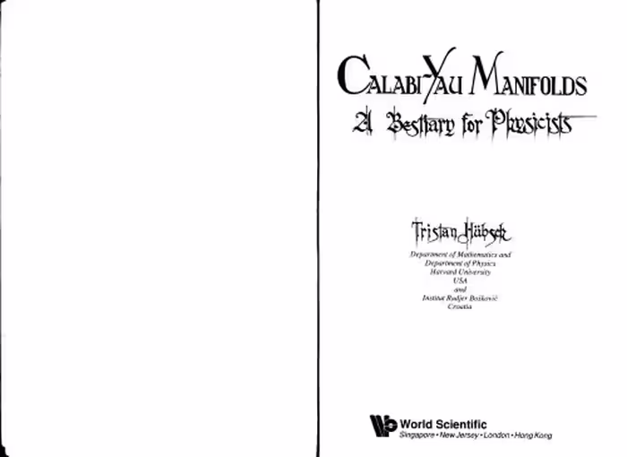 خرید و دانلود نسخه کامل کتاب Calabi Yau Manifolds: A Bestiary for Physicists
