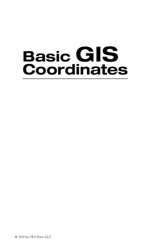 خرید و دانلود نسخه کامل کتاب Basic GIS coordinates