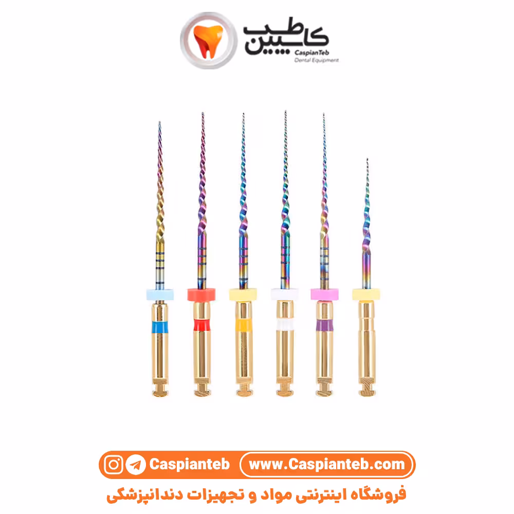 فایل روتاری ریکسی رنگین کمانی آسورت طول 25 RIXI Assort