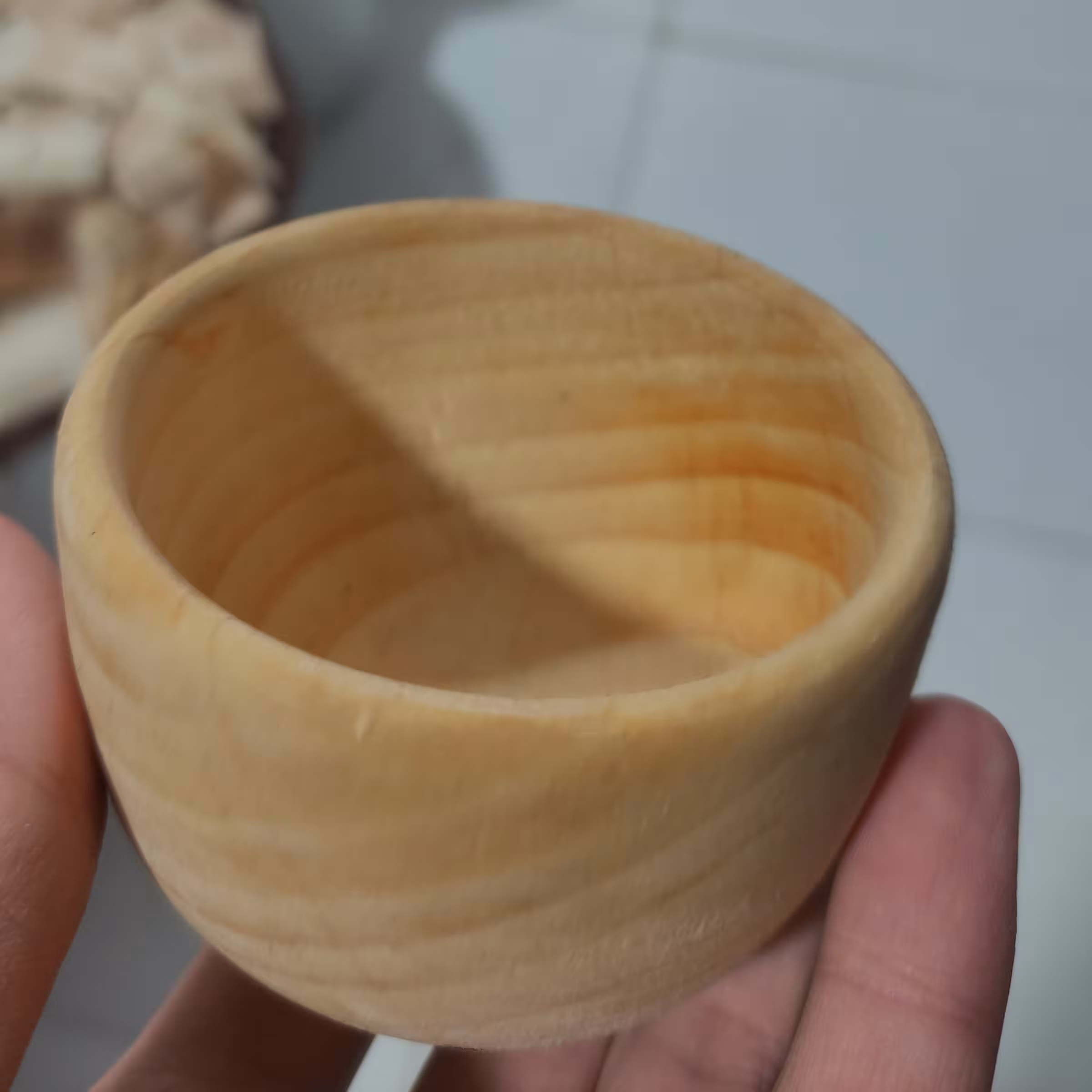 کاسه کوچک چوبی سایز مینی