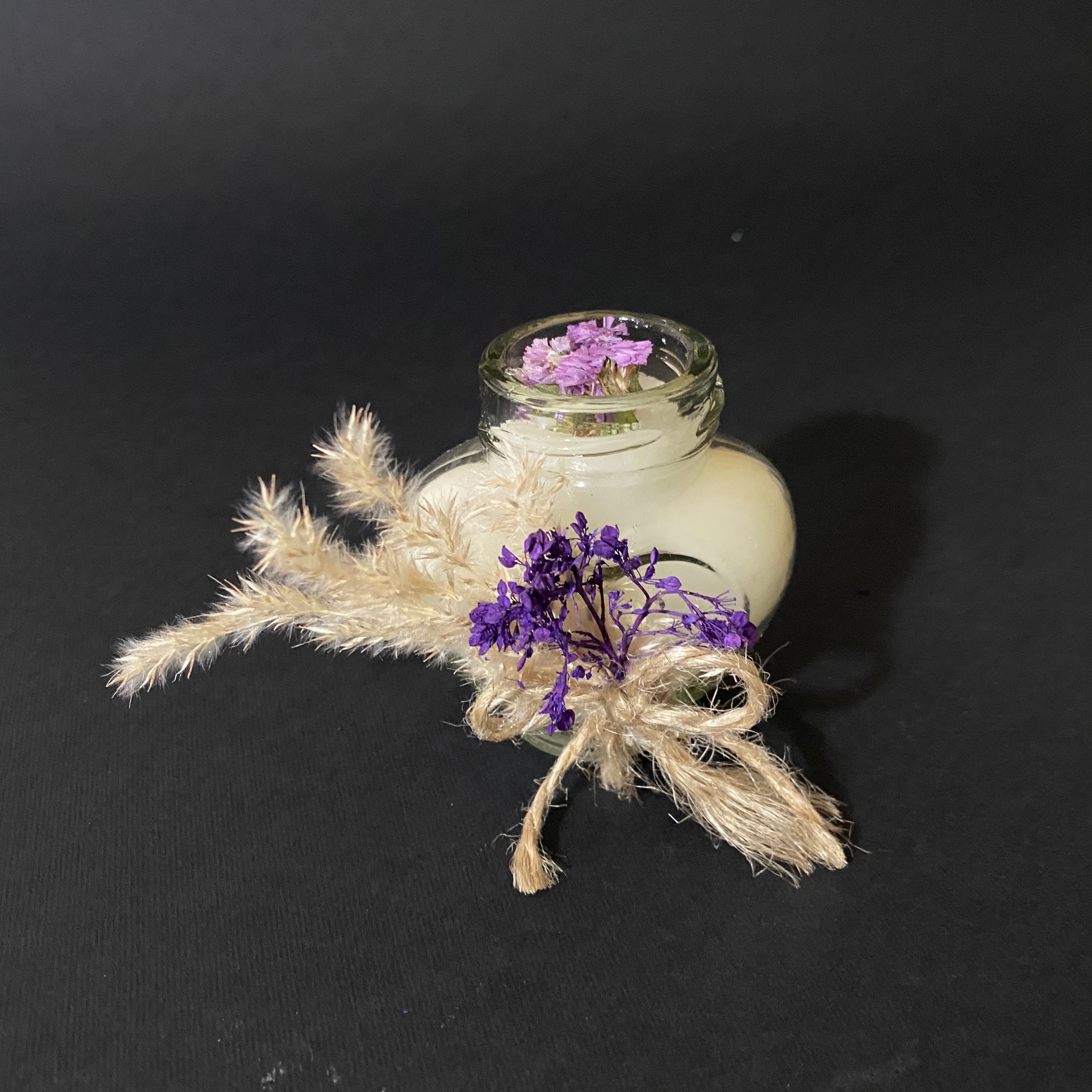 شمع قلب شیشه ای 