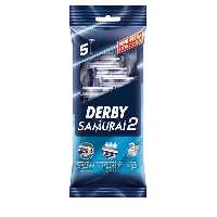 خودتراش دربی 2 تیغ مدل SAMURAI 2 بسته 5 عددی