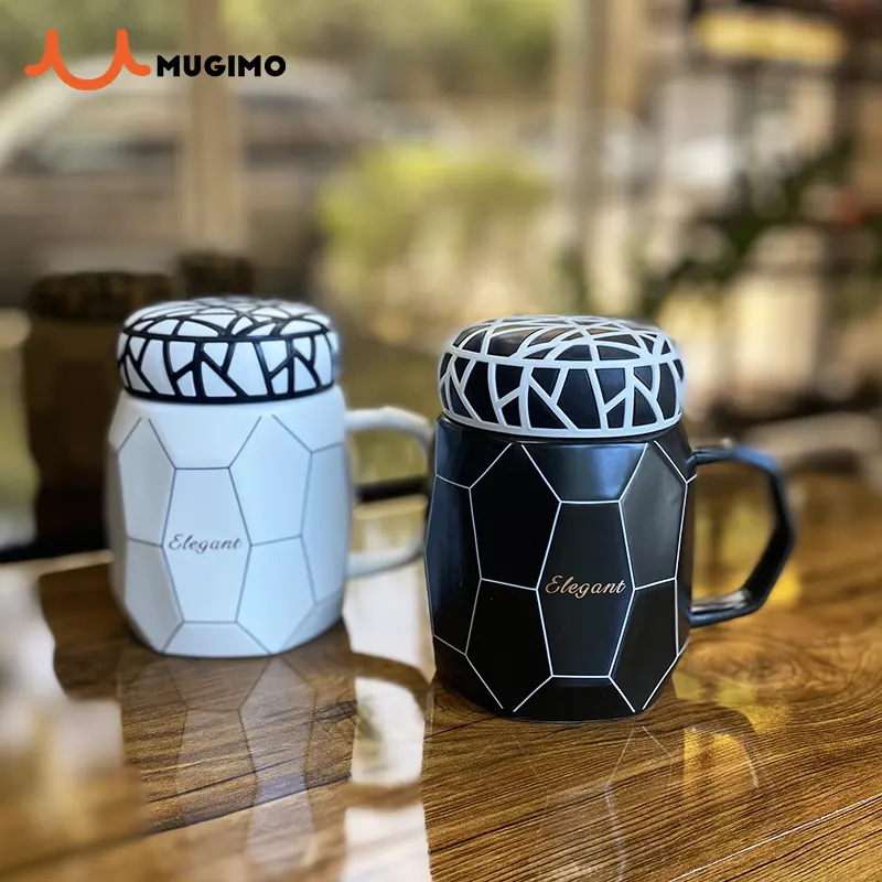 ماگ سرامیکی درب دار وکیوم لوزی