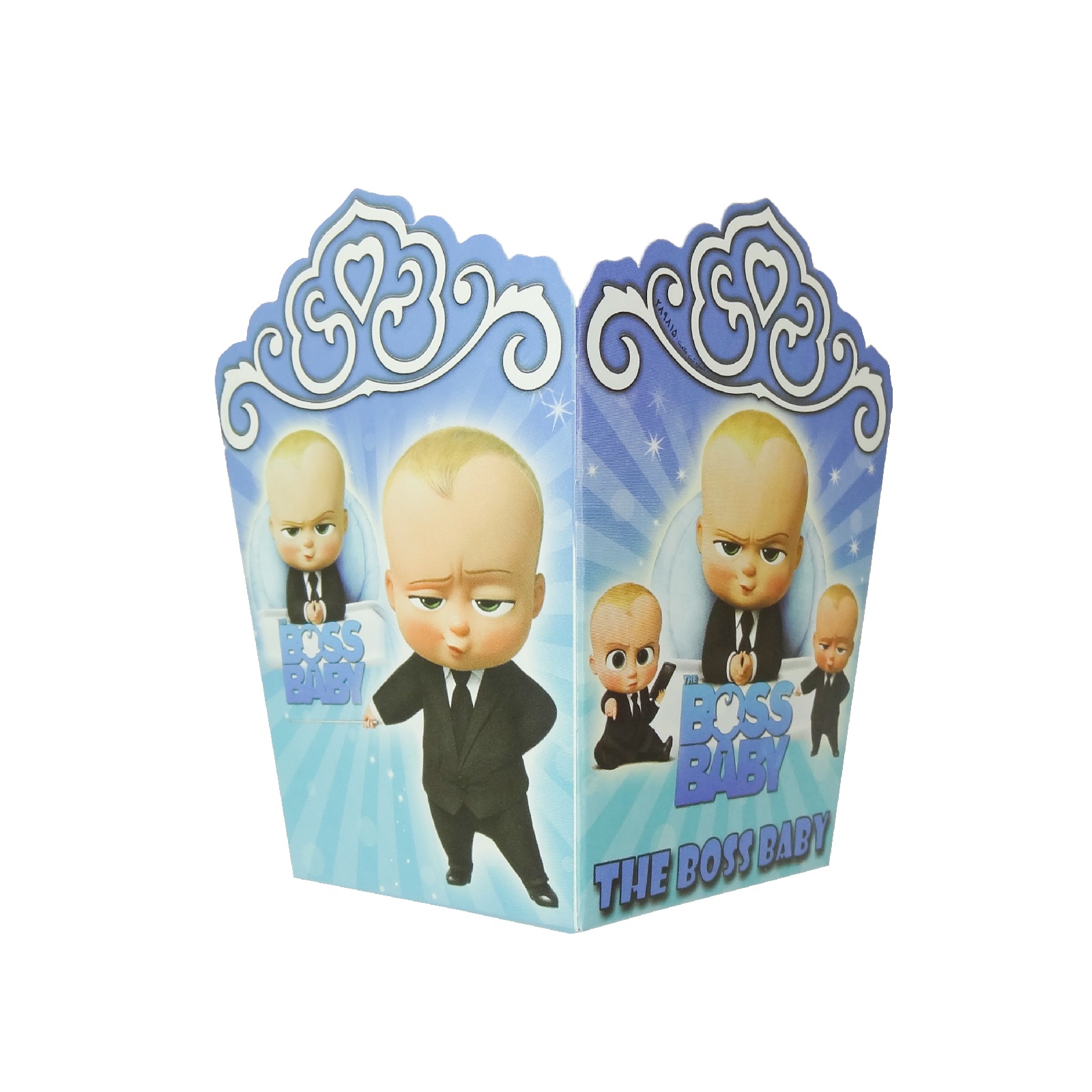 ظرف پاپ کورن مستر تم طرح بچه رییس بسته 6 عددی