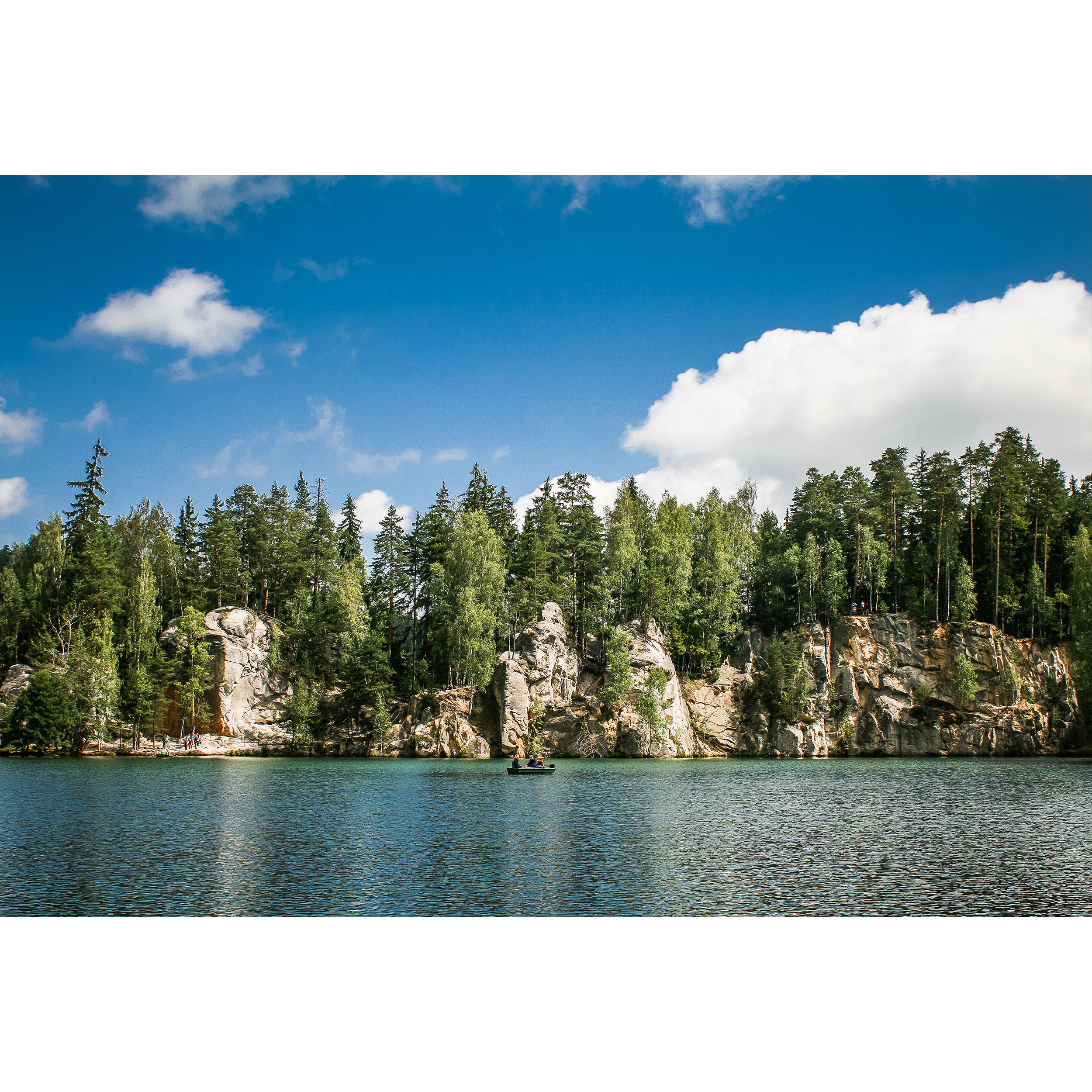 تابلو شاسی طرح منظره جنگل و دریا مدل T1181