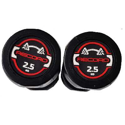 دمبل رکورد مدل new وزن 2.5 کیلوگرم مجموعه 2 عددی