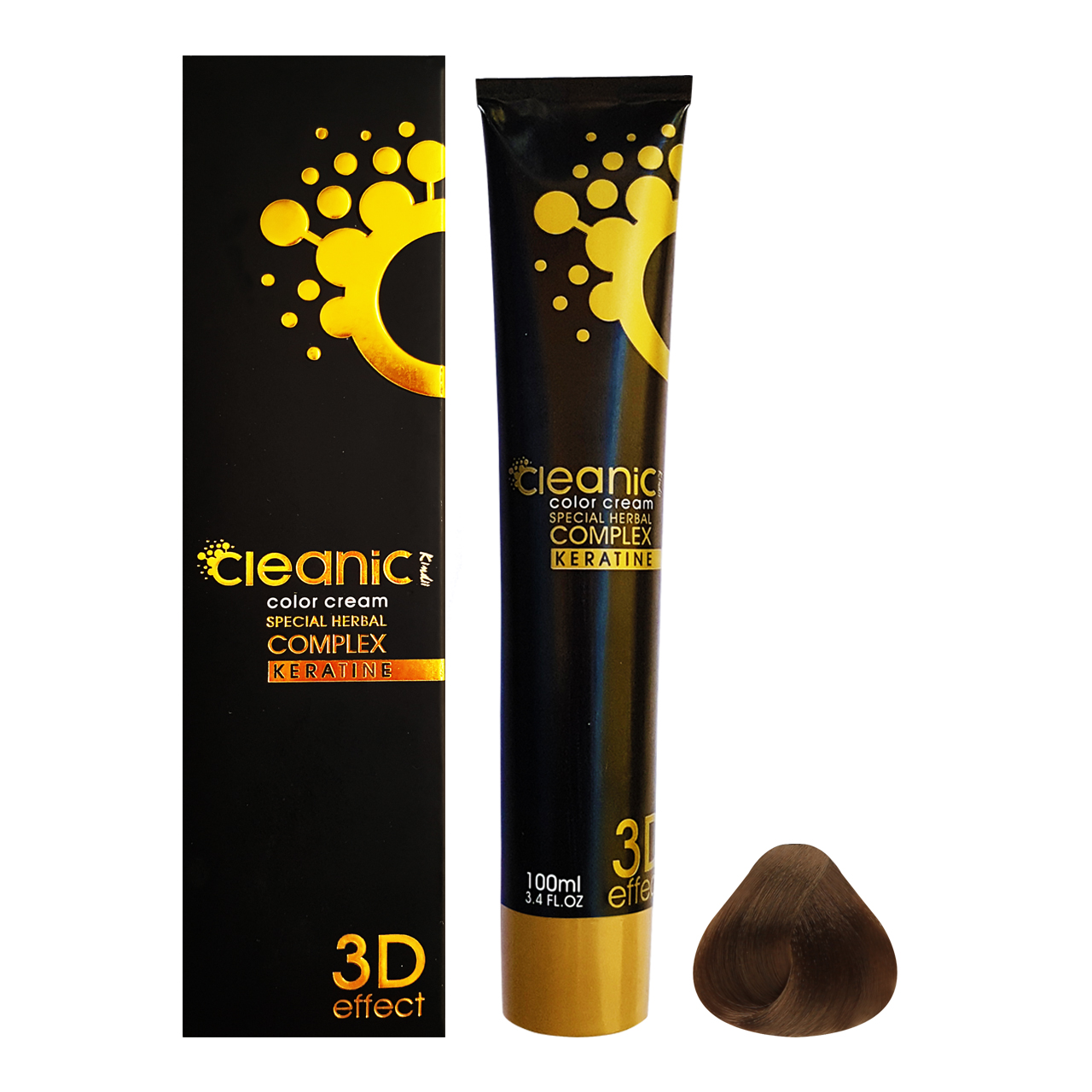 رنگ مو کلینیک کیندی شماره 6.45 حجم 100 میلی لیتر رنگ بلوند تنباکویی تیره