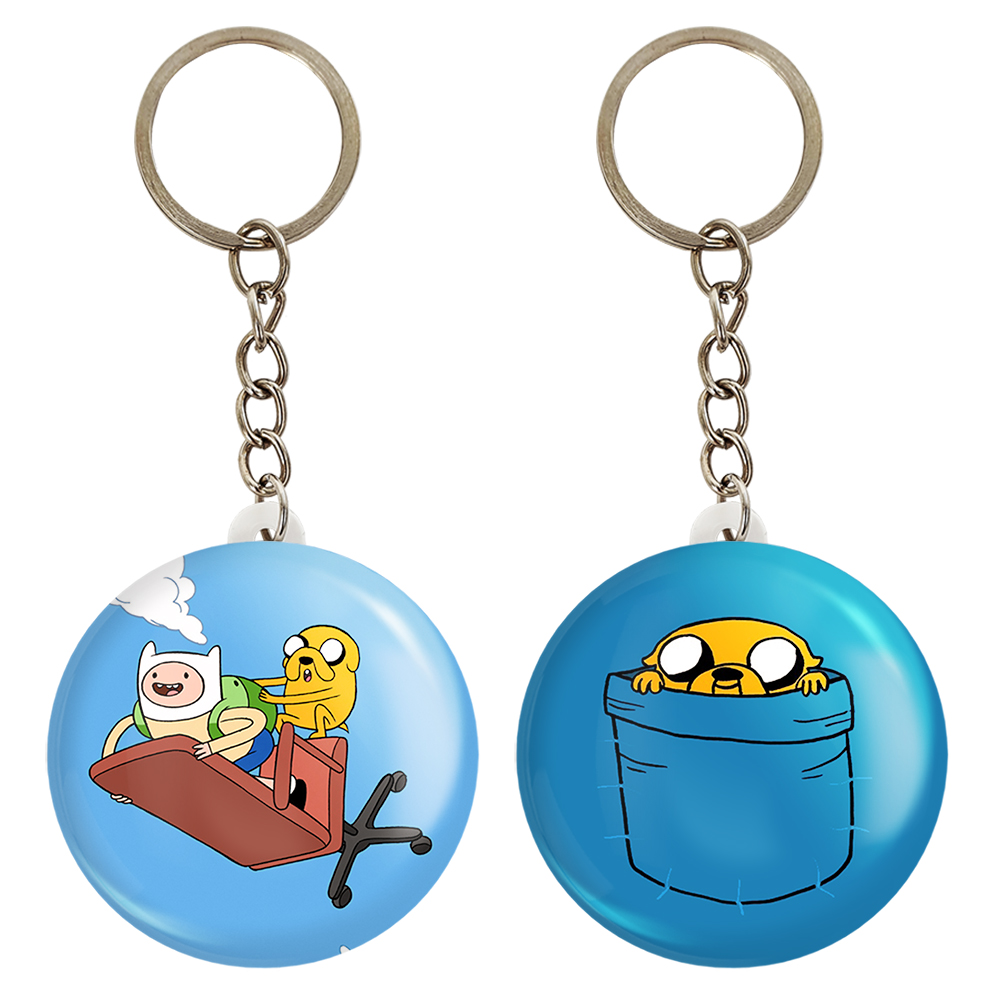 جاکلیدی خندالو مدل جیک و فین وقت ماجراجویی Adventure Time کد 2083220836 مجموعه 2 عددی