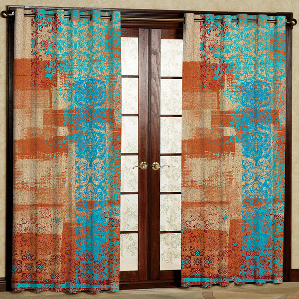 پرده پانچی مدل مخمل کد 6029 سایز 280x140 سانتی متر