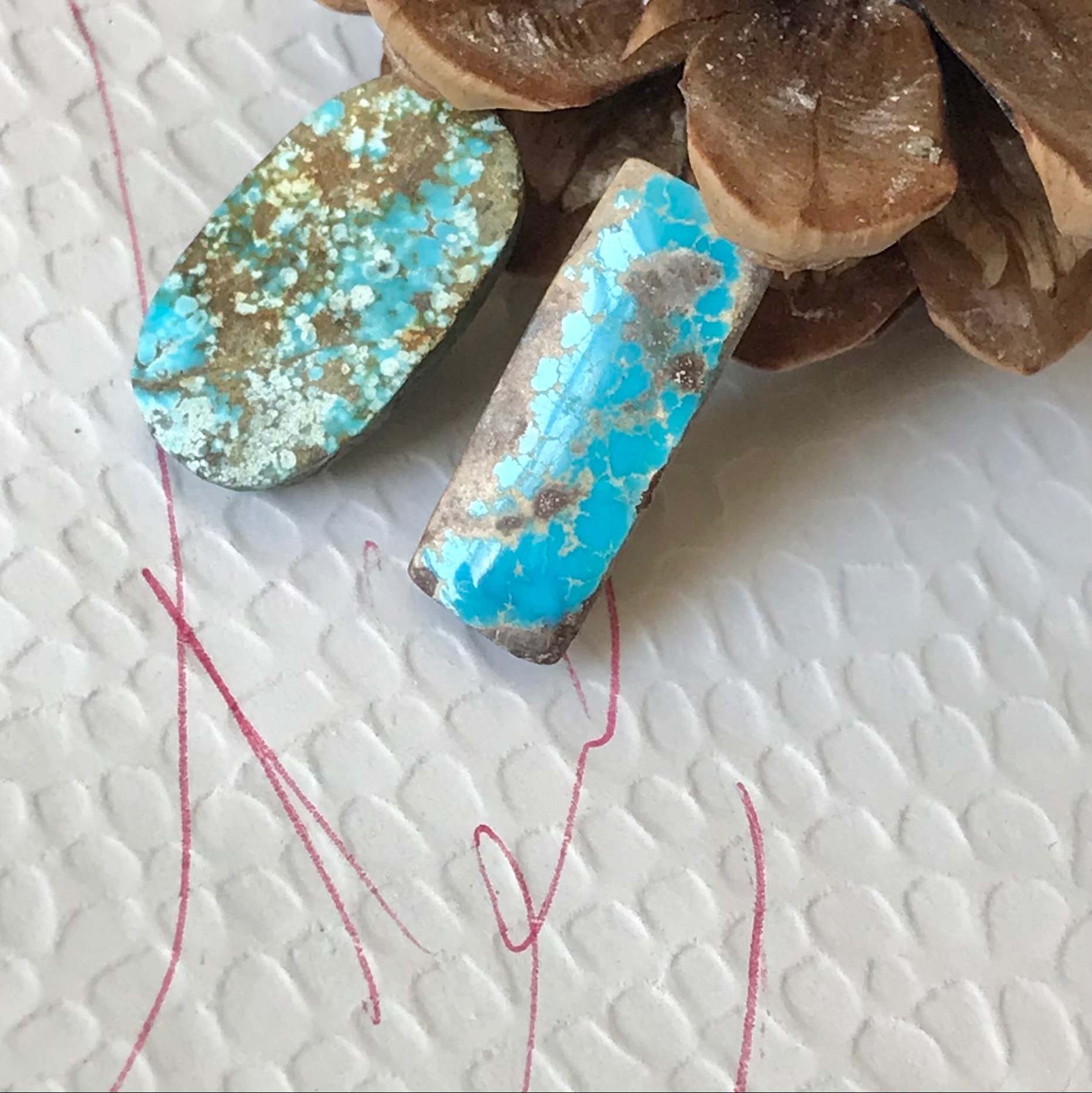 پک دو عددی نگین فیروزه ی نیشابور با کاربری های متفاوت