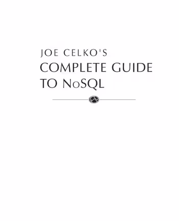 خرید و دانلود نسخه کامل کتاب Joe Celko’s Complete Guide to No: SQL. What Every SQL Professional Needs to Know about Non-Relational Databases