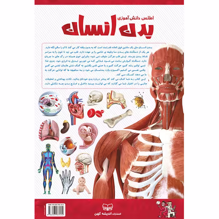کتاب اطلس دانش آموزی بدن انسان اثر سپیده تقدسی انتشارات اندیشه کهن پرداز