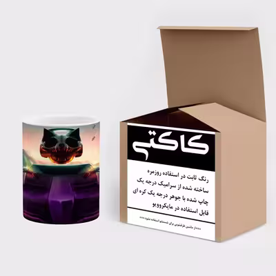 ماگ کاکتی طرح ماشین مدل mgs14434