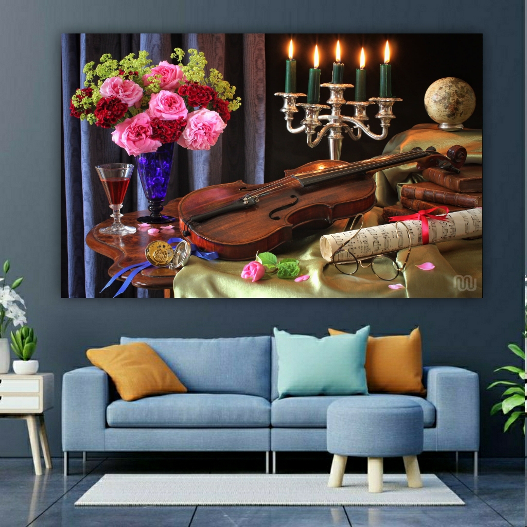 تابلو بوم طرح کلاسیک و ویولن مدل SDB318