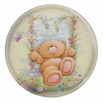 پیکسل طرح خرس و تاپ و گل مدل S10399
