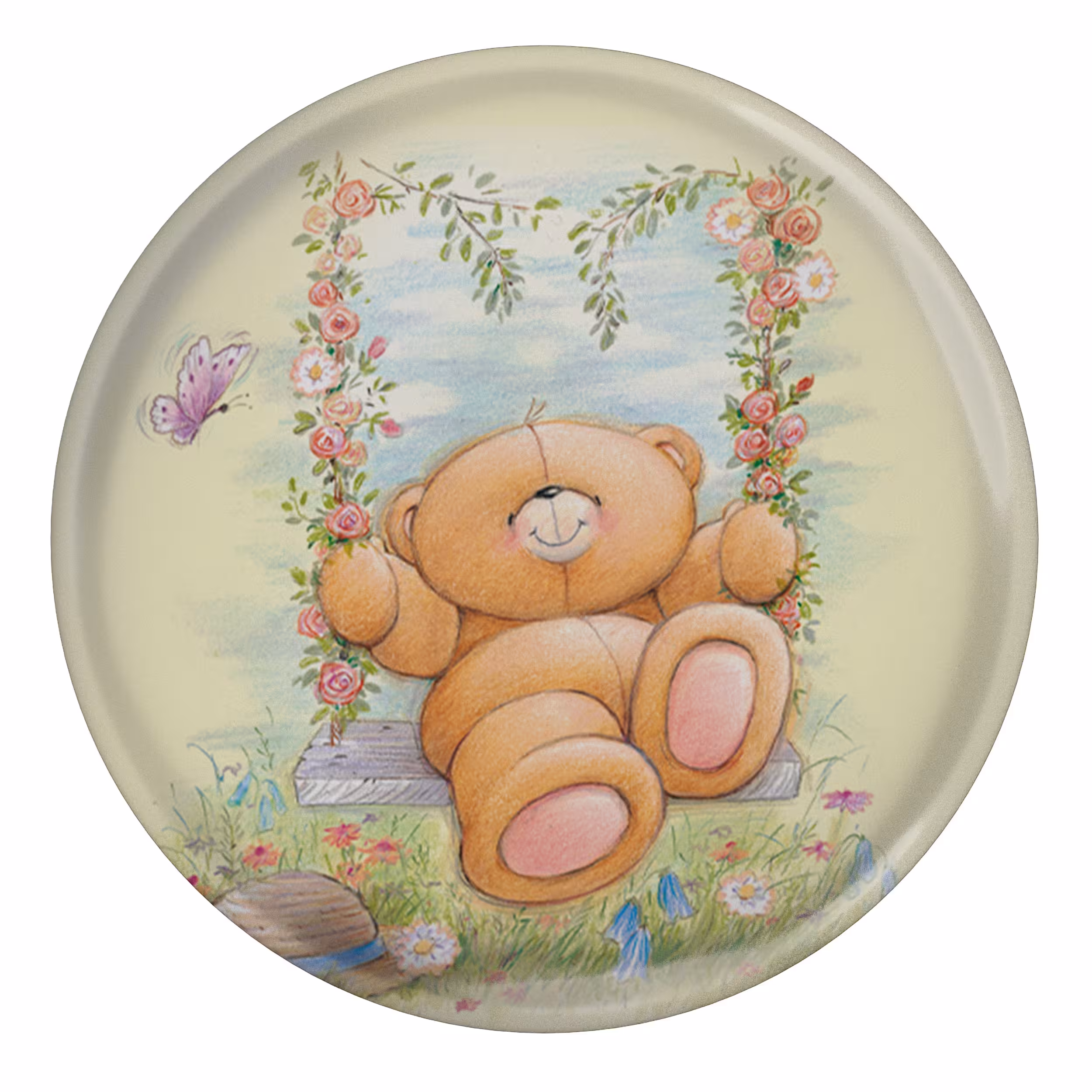 پیکسل طرح خرس و تاپ و گل مدل S10399