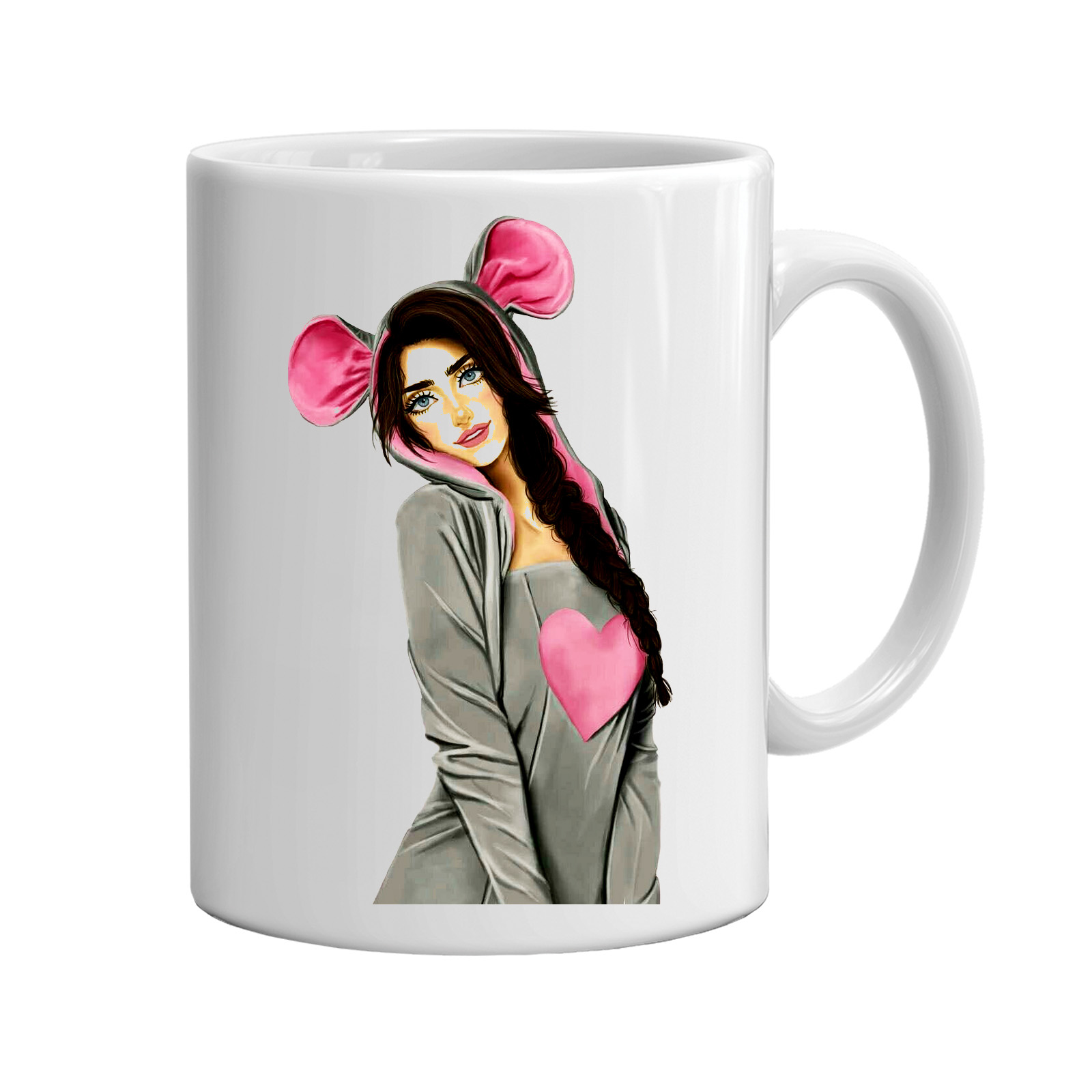 ماگ طرح دخترونه کد 006