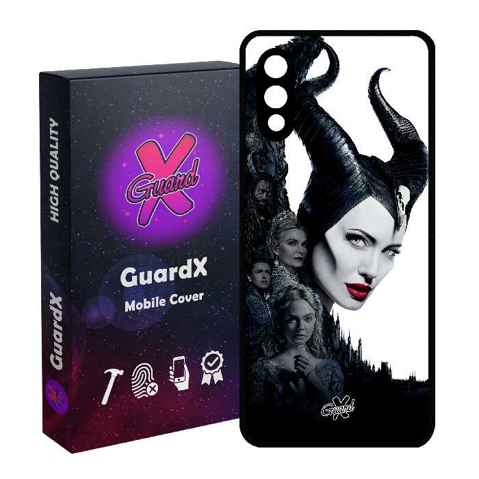 کاور گارد ایکس طرح Maleficent مدل Glass10147 مناسب برای گوشی موبایل سامسونگ Galaxy A02 / M02