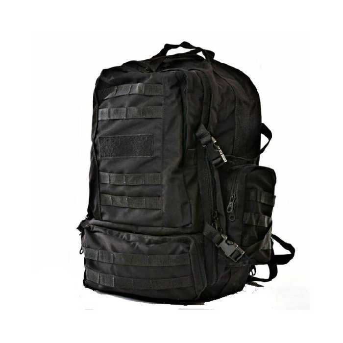 کوله پشتی تاکتیکال 60لیتری (مشکی) مدل APP-173 چهار جیب  (پس کرایه)