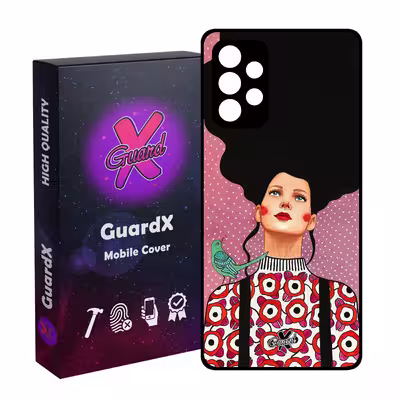 کاور گارد ایکس طرح دختر مدل Glass10139 مناسب برای گوشی موبایل سامسونگ Galaxy A32 5G