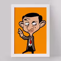 تابلو خندالو مدل مستر بین Mr Bean کد 10658
