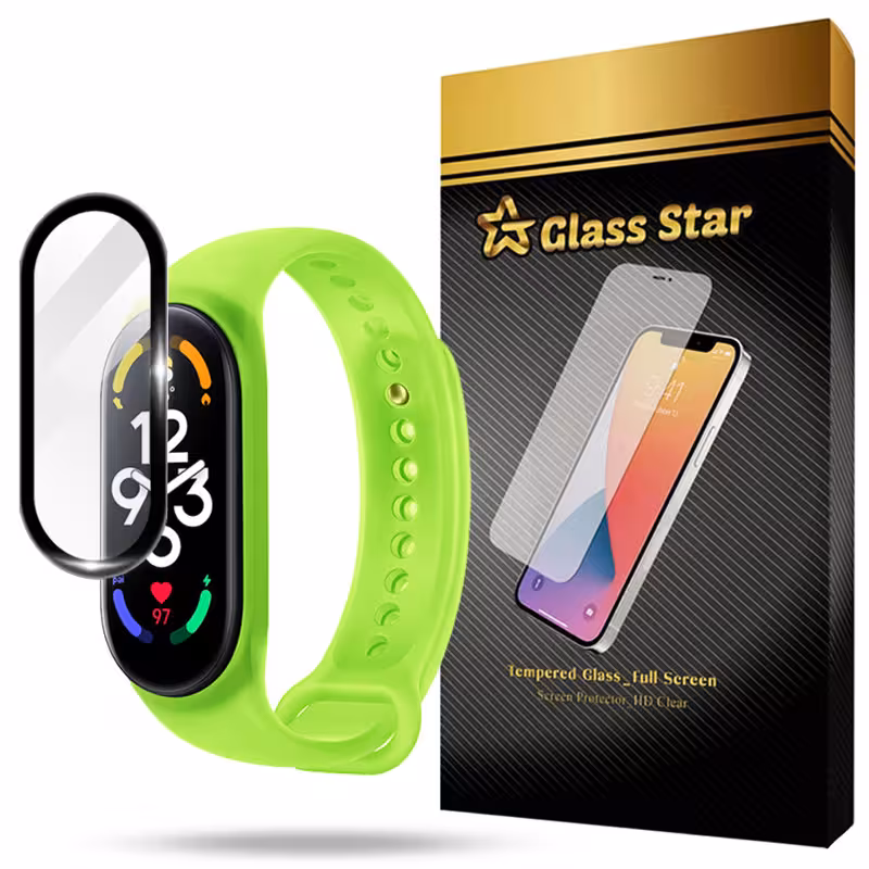 محافظ صفحه نمایش گلس استار مدل PMMG20 مناسب برای ساعت هوشمند شیائومی Mi Band 7 | کالا برتری