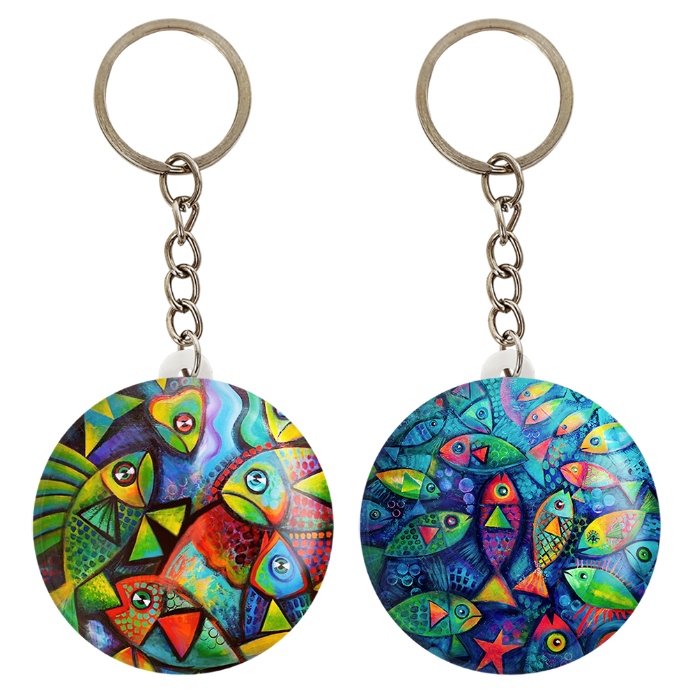 جاکلیدی خندالو مدل نقاشی انتزاعی کد 53125315 مجموعه 2 عددی