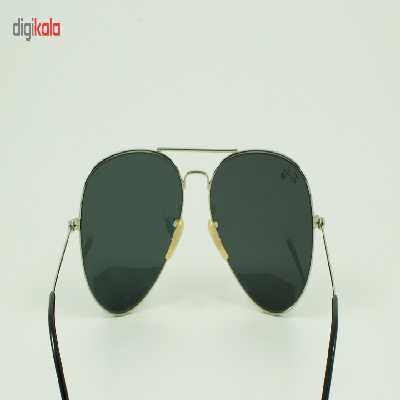 عینک آفتابی خلبانی مدل Aviator Large Metal Silver Grey